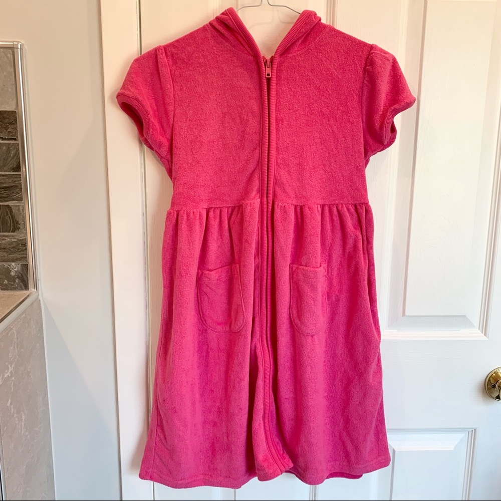 Gymboree Youth Girls Hooded Swim Coverup 🌺 Size Large (10/12)